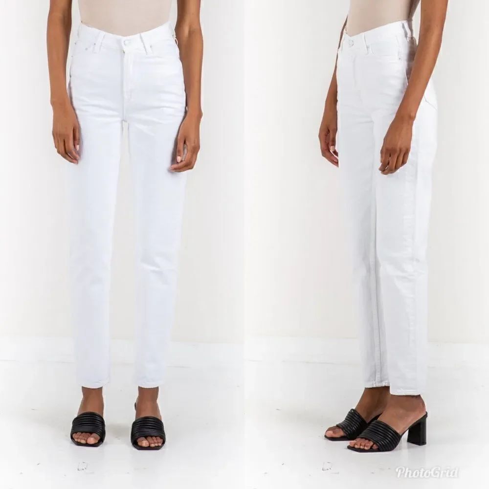 REVOLVE MOTHER SNACKS HIGH WAISTED TWIZZY SKIMP STICKY RICE STRAIGHT LEG JEANS